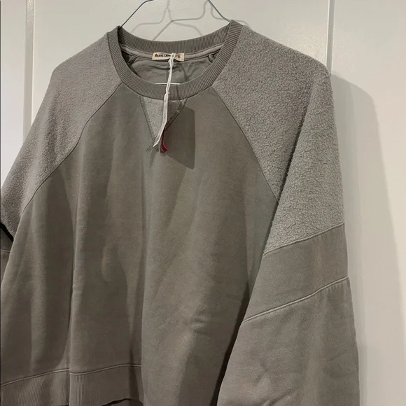 NEW Marine Layer Womens Cloud 9 Crop Crewneck Sweatshirt XL - Picture 5 of 6